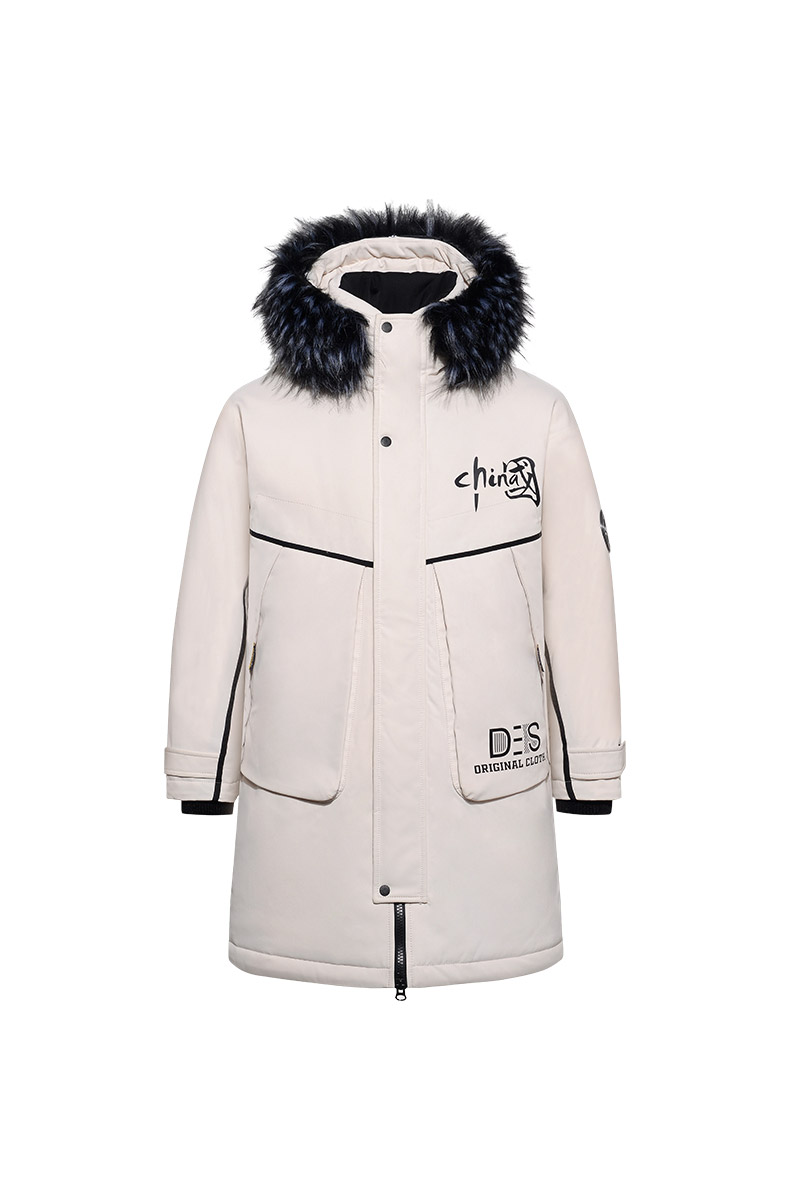 MY1779-P150冬季时尚印花大毛领棉衣连帽加厚中长款棉服XZ313B-1,男装棉衣,星座310B-3