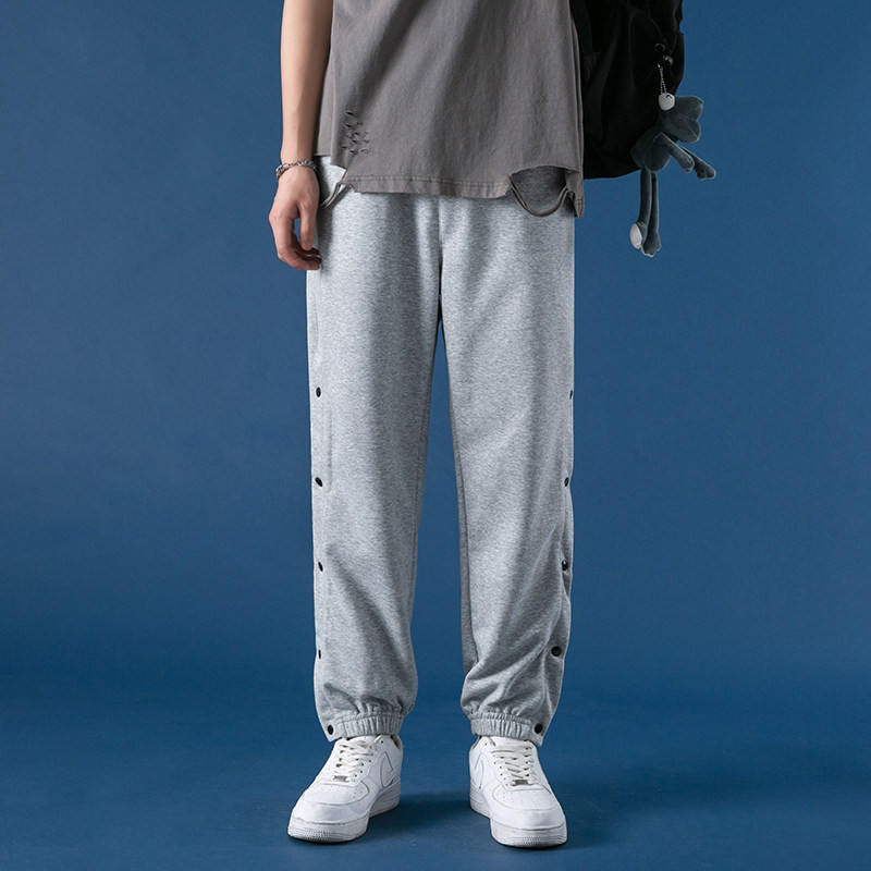 秋季休闲裤男新款时尚休闲排扣篮球裤束脚裤XZ313B-1-K2008-P50,男装休闲裤,星座310B-3