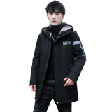 冬季新款中长款连帽男士加绒加厚夹克外套XZ313B-1-JK157-P100，男装夹克，星座310B-3