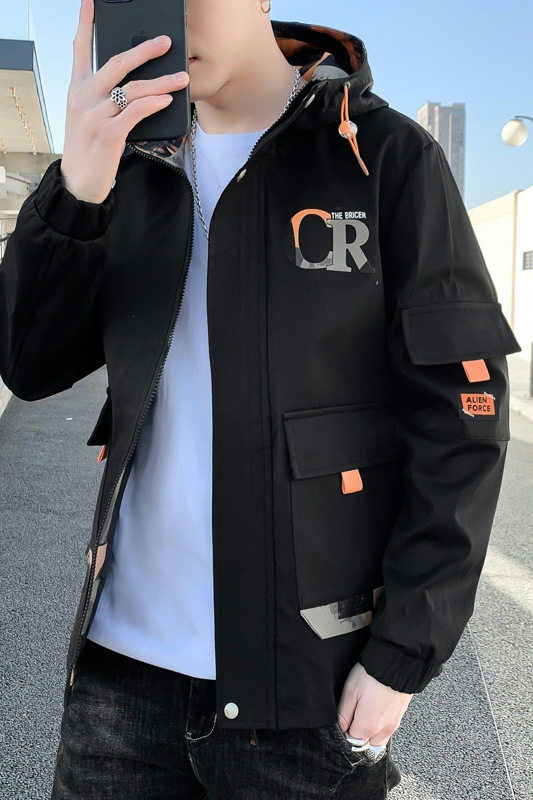 2021秋季新款潮流ins男士时尚连帽夹克上衣XZ313B-1-JK07-P60,男装夹克,星座310B-3