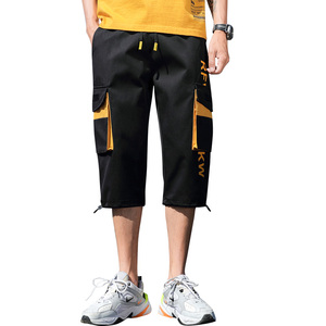 夏季新款休闲裤男士时尚百搭潮流工装七分裤XZ313B-1货L02-P28图片