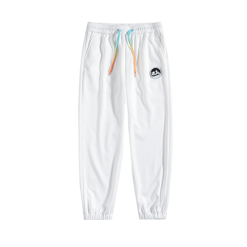 春季新款港风华夫格时尚运动休闲裤男士卫裤XZ313B-1-K125-P40,男装休闲裤,星座310B-3