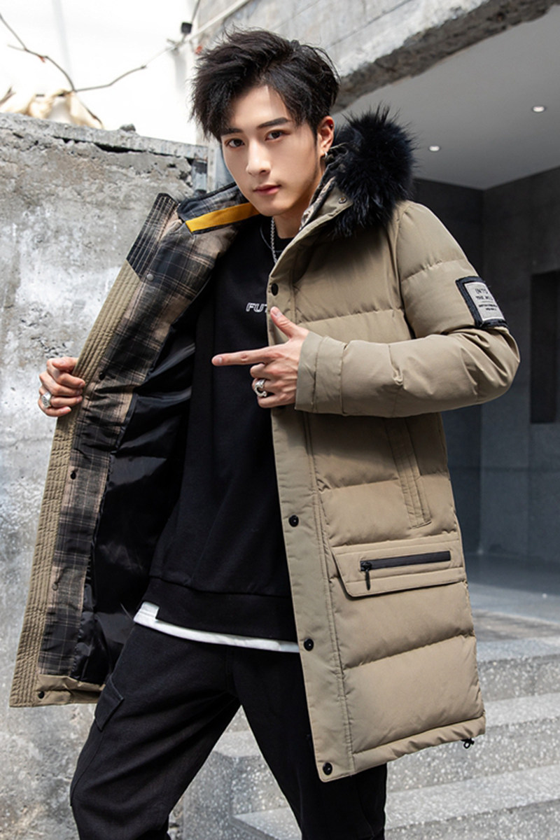 大货加厚棉服男中长款大毛领连帽棉衣外套XZ313B-1M1958-P125,男装棉衣,星座310B-3