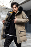 大货加厚棉服男中长款大毛领连帽棉衣外套XZ313B-1M1958-P125，男装棉衣，星座310B-3