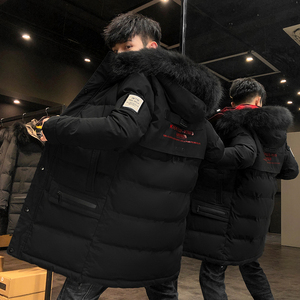 冬季加厚棉服男士中长款毛领连帽棉衣外套XZ313B-1M1958-P125