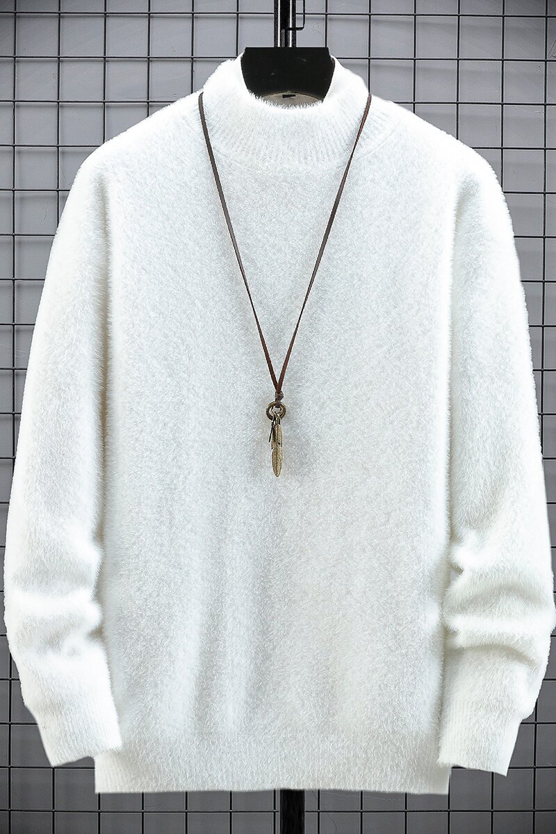 2021秋季新品毛衣男士仿貂绒半高领套头针织衫XZ313B-1-CP608-P50,男装针织衫/毛衣,星座310B-3