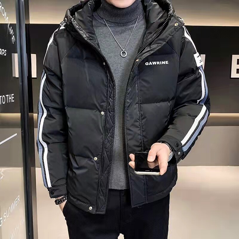 店主风羽绒服冬季加厚男士白鸭绒连帽羽绒外套XZ313B-1-2180-P155,男装棉衣,星座310B-3