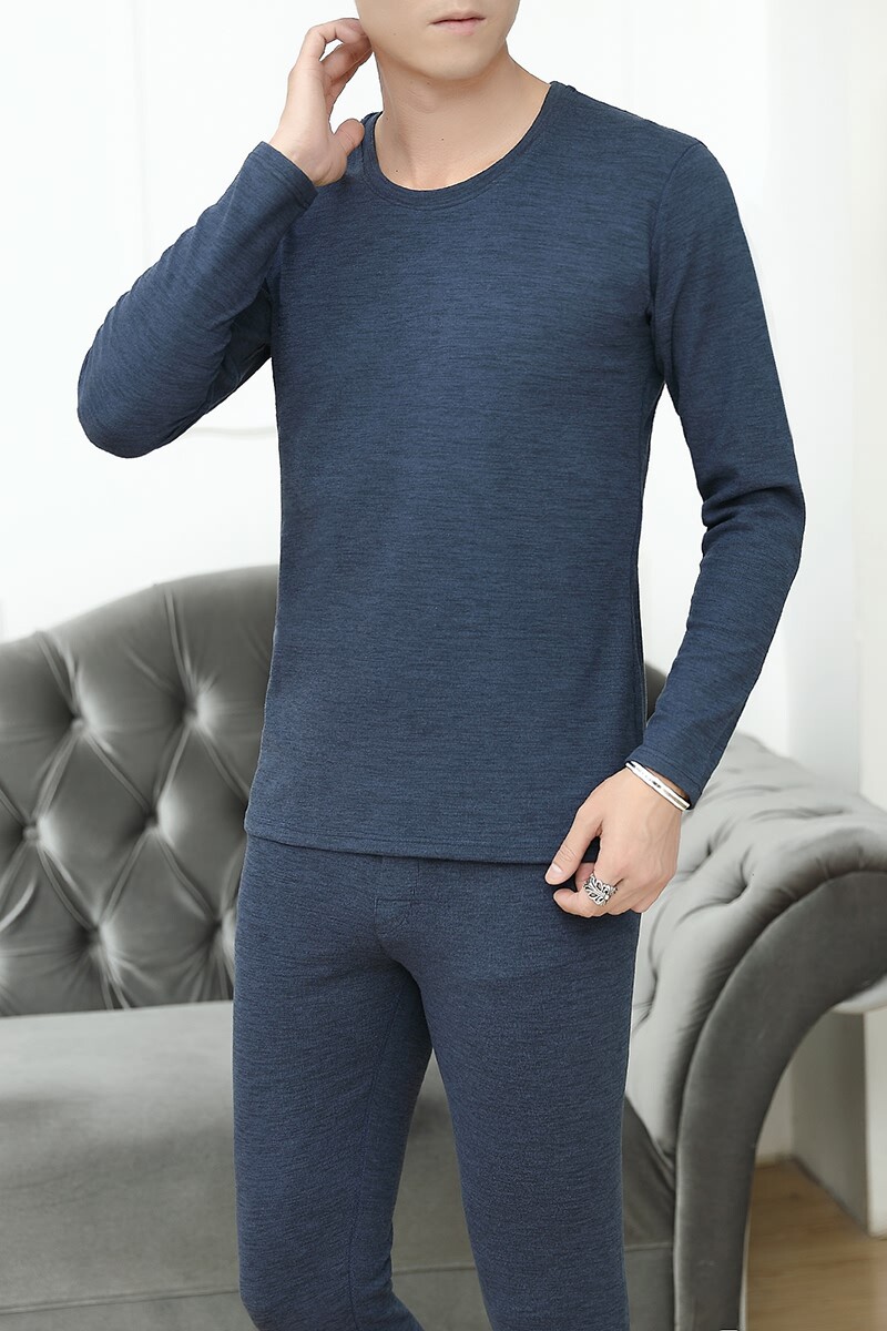 秋冬新款男士休闲精品竖条纹双面绒保暖套装XZ313B-1-T758-P55,男装休闲套装,星座310B-3