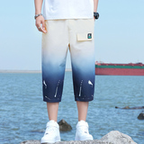 主推男士夏季渐变色潮流时尚休闲七分裤XZ313B-1，男装休闲裤，星座310B-3