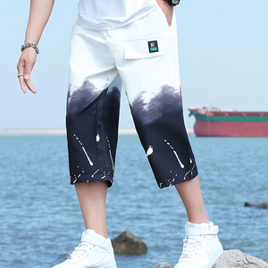 主推男士夏季渐变色潮流时尚休闲七分裤XZ313B-1-K2010-P25图片