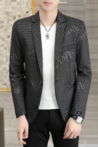 2021秋季西装男时尚休闲百搭韩版小西服外套XZ313B-1-XF8822-P90图片