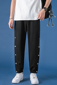 秋季休闲裤男新款时尚休闲排扣篮球裤束脚裤XZ313B-1-K2008-P50图片
