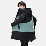 主推男士中长款风衣连帽时尚休闲夹克外套XZ313B-1-J，男装夹克，星座310B-3