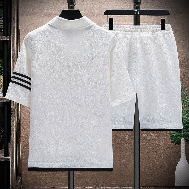 夏季套装男新款男士时尚休闲两件套XZ313B-1-TZ818-P53,男装休闲套装,星座310B-3