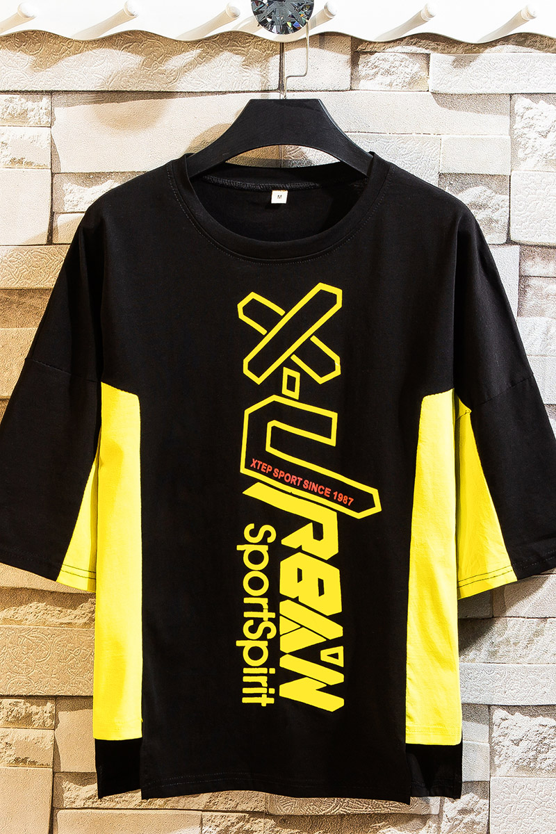 夏季男士潮流时尚印花休闲圆领运动套装XZ313B-1--T005-P65,男装休闲套装,星座310B-3