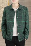 春季男士休闲商务夹克潮流千鸟格翻领上衣外套XZ313B-1-J，男装夹克，星座310B-3