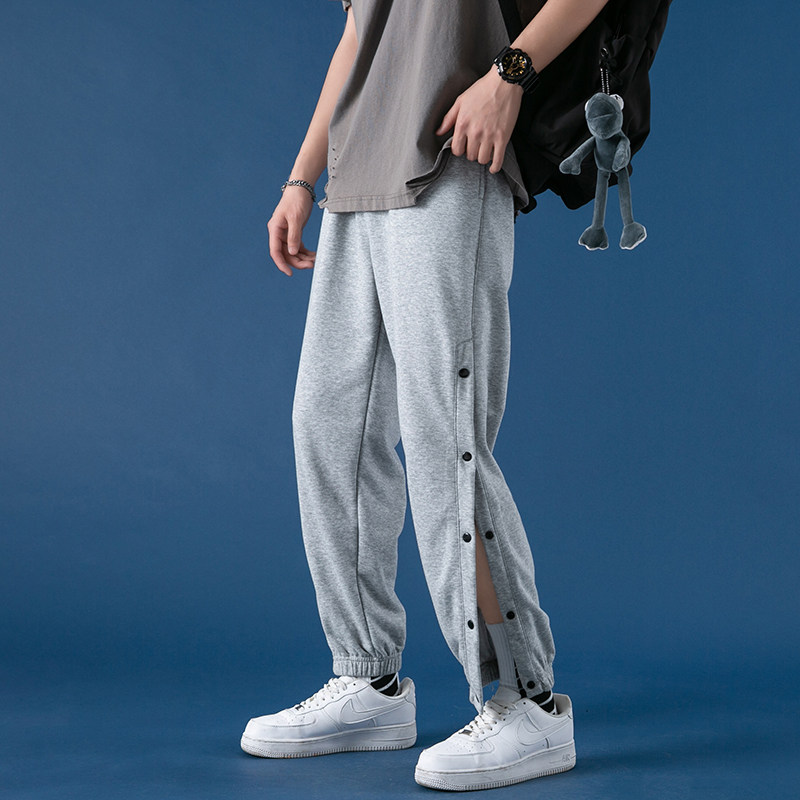 秋季休闲裤男新款时尚休闲排扣篮球裤束脚裤XZ313B-1-K2008-P50,男装休闲裤,星座310B-3