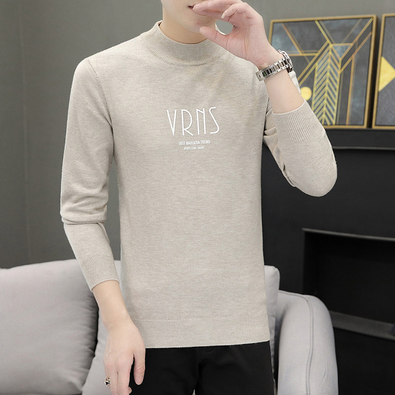 毛衣男秋季新款男士套头大码半高领针织衫XZ313B-1CP1751-P35,男装针织衫/毛衣,星座310B-3