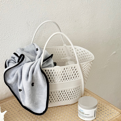 洗澡提篮手提浴室宿舍澡堂专用收纳篮2024新款可沥水买菜菜篮子包