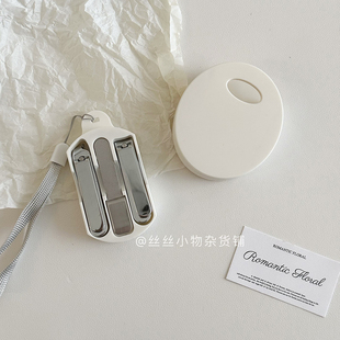 便携式指甲钳套装创意纯色简约风旅行斜头平头指甲刀套盒工具便携