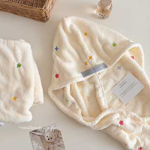 星星干发帽女成人超强吸水速干加厚可爱长款干发帽店主推荐干发巾