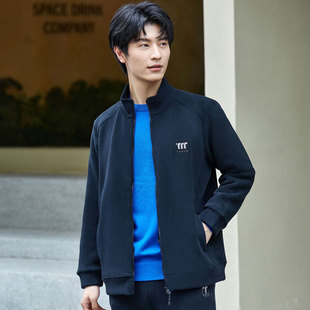 好彩绒磨磨男士卫衣秋冬新款摇粒绒立领开衫宽松休闲运动外套上衣