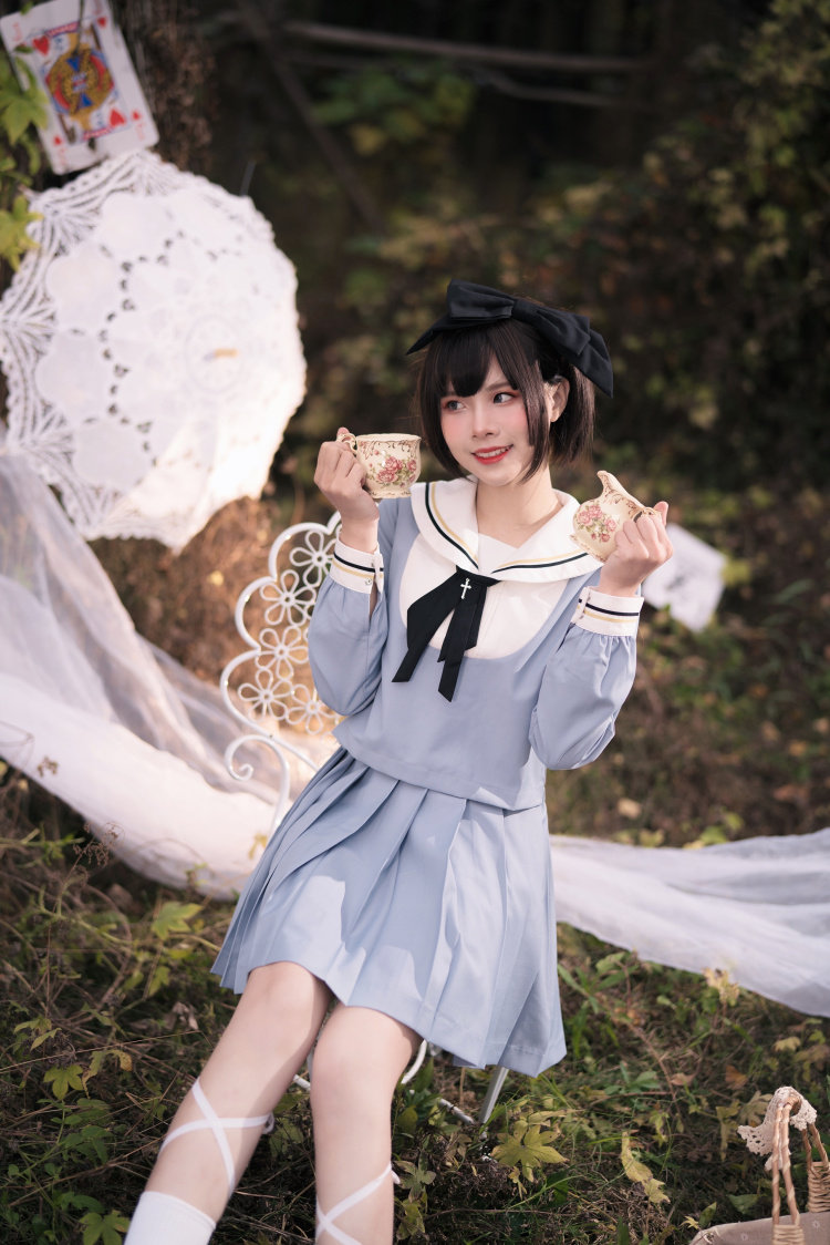 珠珠家JK原创 爱丽丝水手服 关西襟学院风甜美可爱jk制服长袖短袖图片