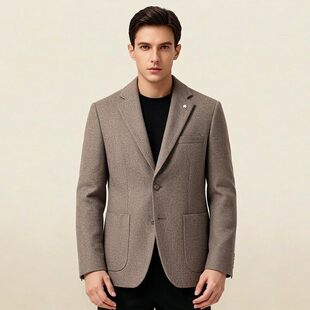 外套春秋款 西装 绵羊毛商务休闲帅气时尚 撤柜撤标休闲西服外套男士