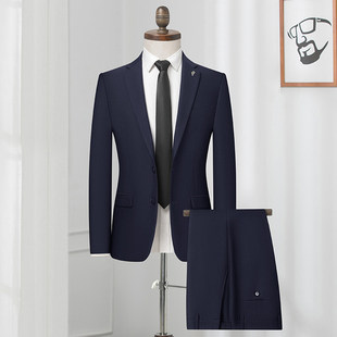 商务通勤正装 西裤 工装 套装 西服套装 男结婚婚礼男式 西服