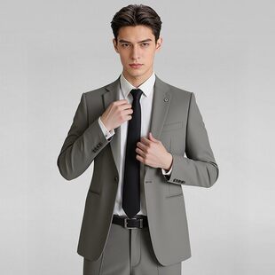 西裤 撤标撤柜 挺括有型舒适柔软西装 男士 两件套 绵羊毛西服套装