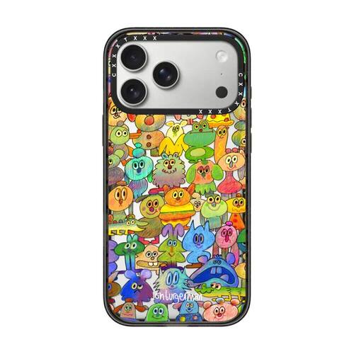【韩国】明星同款Jon Burgerman涂鸦小怪兽苹果17Promax适用于iPhone16Promax壳15pro可爱14Pro卡通防摔硬壳
