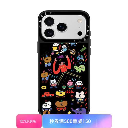 【韩国】ENUOY涂鸦抓住快乐时光女孩适用于苹果17promax壳/iphone16promax/15pro/14plus/13p/12p套case壳