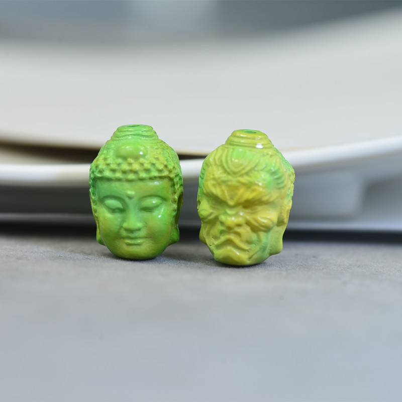 原矿天然绿松石一念之间雕刻