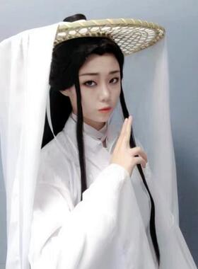 cos古装影视侠女风面纱防晒帽子