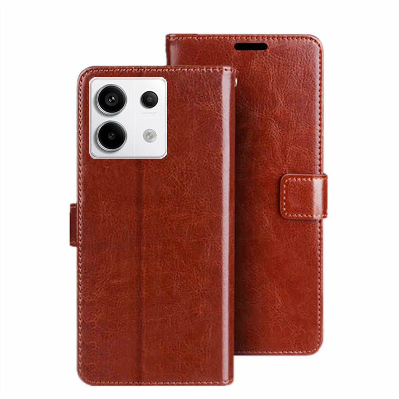 速谭手机壳适用红米note13pro+软包redmi-5G翻盖皮套K60至尊加厚保护壳NOTE12R插卡红米12/4G POCO M6PRO男女