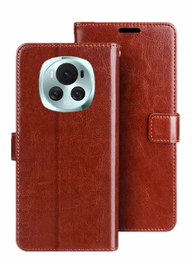 适用荣耀Magic6-pro 5/4/3/2手机壳90GT honor华为畅享70pro翻盖皮套nova72 4G支持插卡保护套12ULTRA防摔