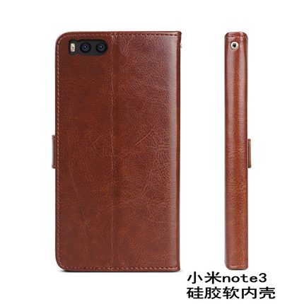 适用小米8青春note3 MAX3套max2手机壳6保护套MIX4全包翻盖皮套男