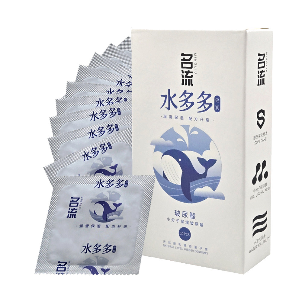 名流水多多玻尿酸避孕套平面超薄避孕套