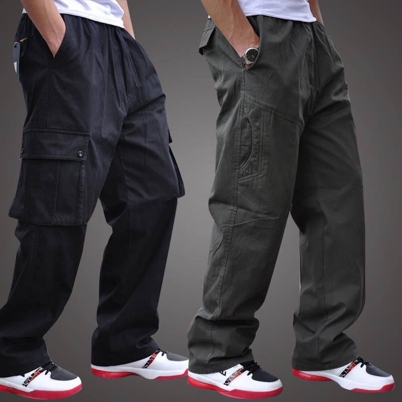 工装裤男春秋冬厚款宽松裤子大码