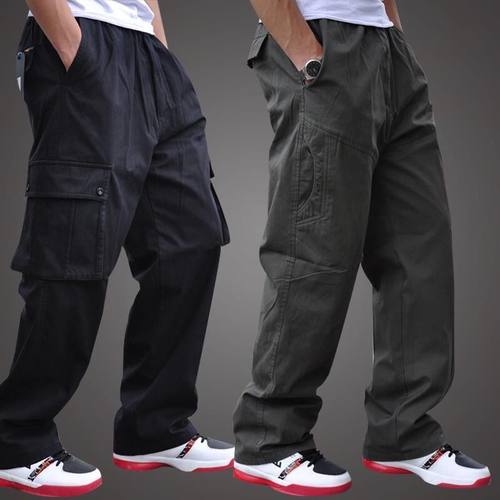 工装裤男春秋冬厚款宽松裤子大码