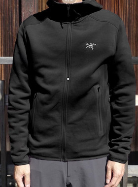 Arcteryx始祖鸟 KYANITE Hoody M纯色休闲抓绒伛长袖夹克 男款