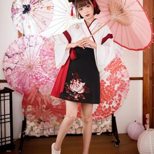改良汉服女猫又交领汉元素日常学生女仆古装短裙灵猫中国风春夏装