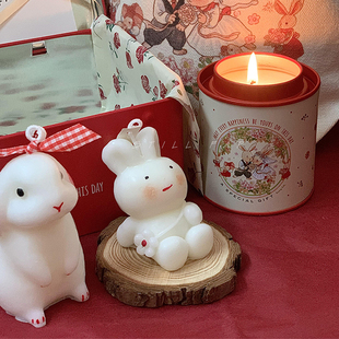 STILL原创兔子香薰蜡烛新年结婚伴娘伴手礼礼盒送女友生日礼物