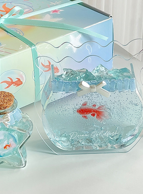 STILL【梦核鱼影】金鱼鱼缸蜡烛无火扩香石香薰精油家用生日礼物