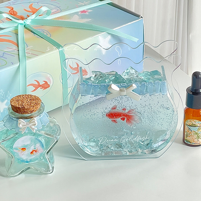 STILL【梦核鱼影】金鱼鱼缸蜡烛无火扩香石香薰精油家用生日礼物