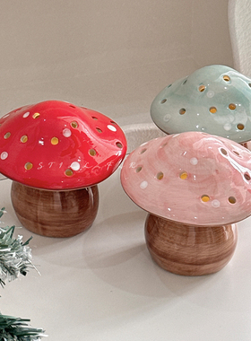 STILL【蘑菇精灵】创意手工可爱陶瓷摆件床头灯小夜灯生日礼物