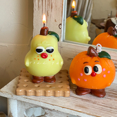 STILL 搞怪水果 自制表情香薰蜡烛家用卧室摆件送同学生日礼物