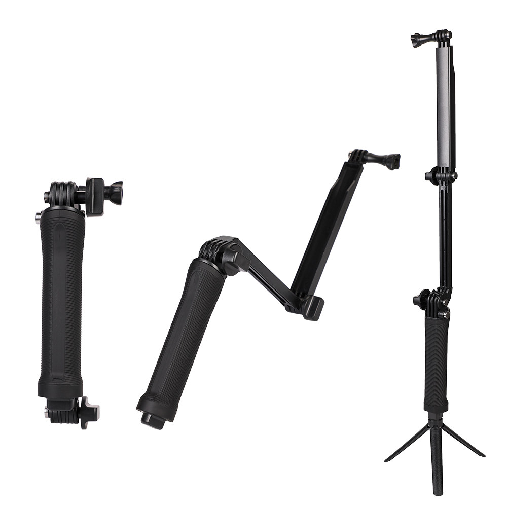 GoPro配件三折调节臂 Hero4/3+ 3-way三向支架手柄 三脚架自拍杆