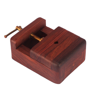 篆刻印章夹具香红檀木旋转圆印床整挖框架带鸡翅木底座套装