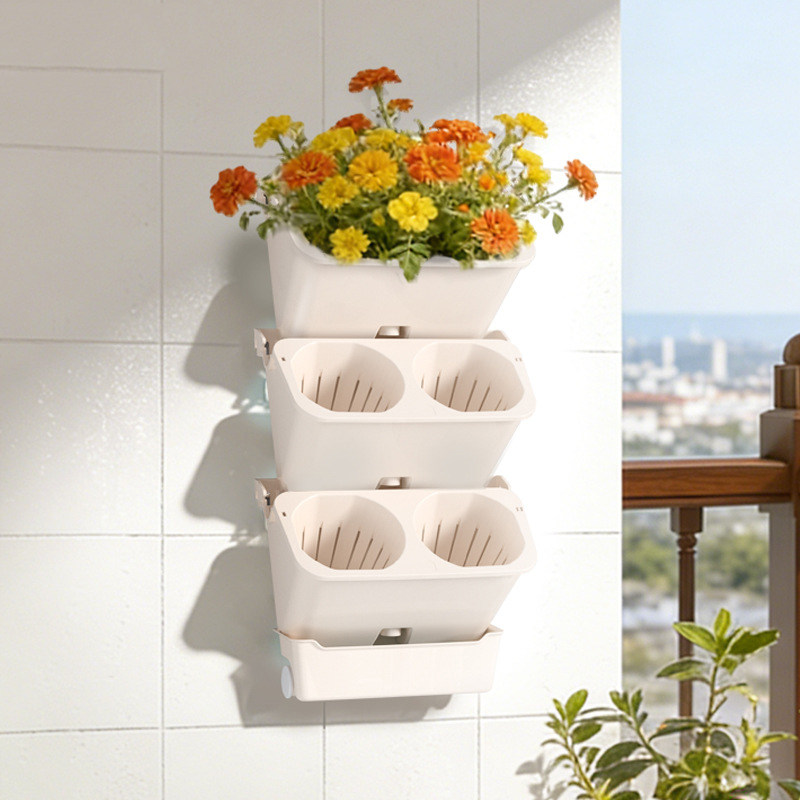 蜂巢植物墙种植盒子套盆阳台垂直绿化盒壁挂式墙面花盆挂墙立体盆